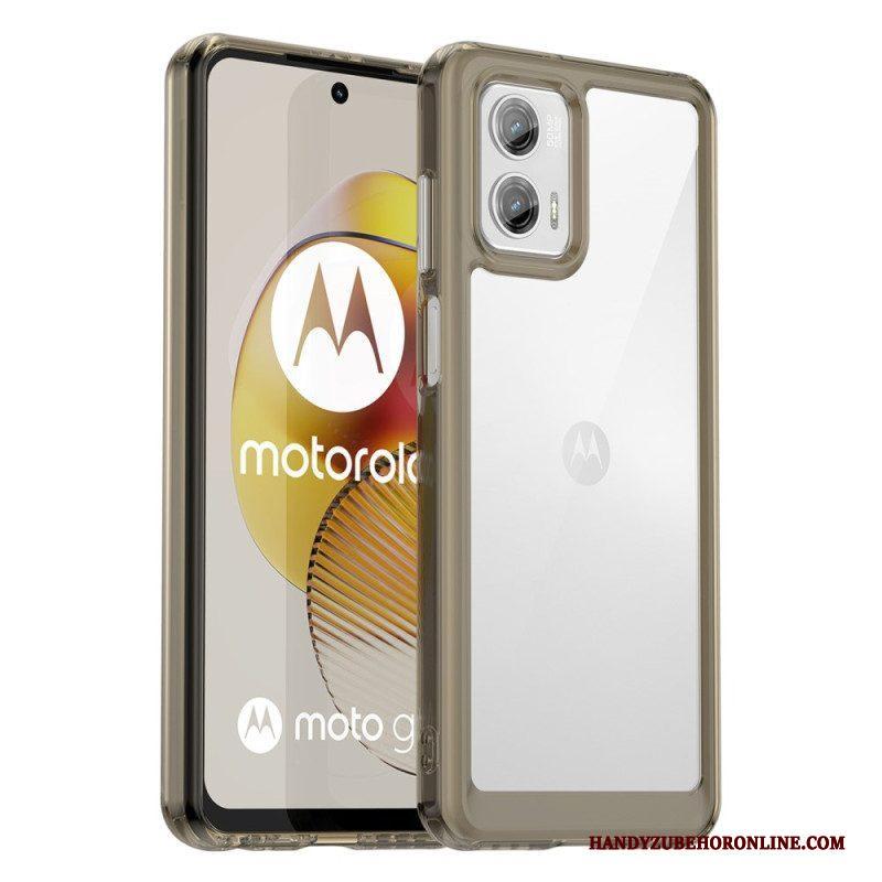 Hoesje voor Moto G73 5G Transparante Hybride