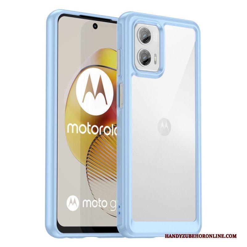 Hoesje voor Moto G73 5G Transparante Hybride