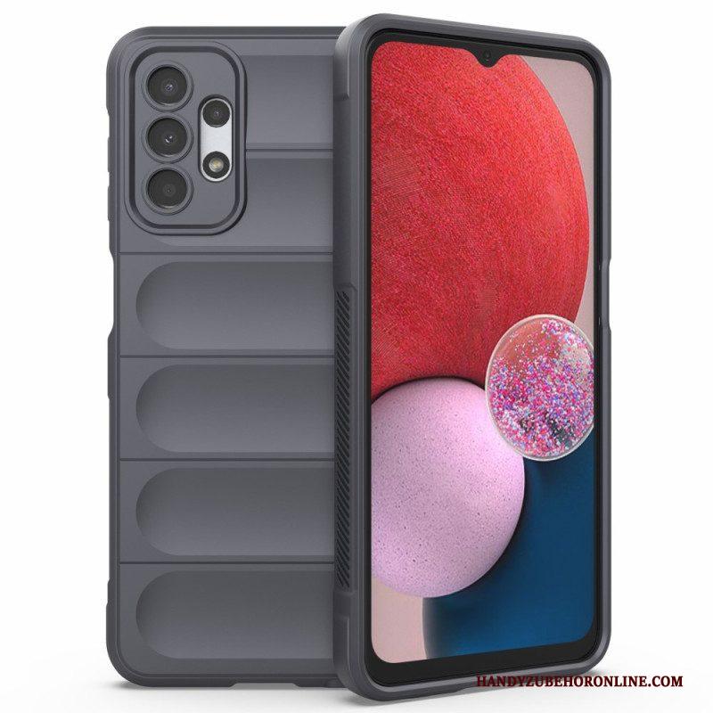 Hoesje voor Samsung Galaxy A13 Imitatielakleer Met Knoop