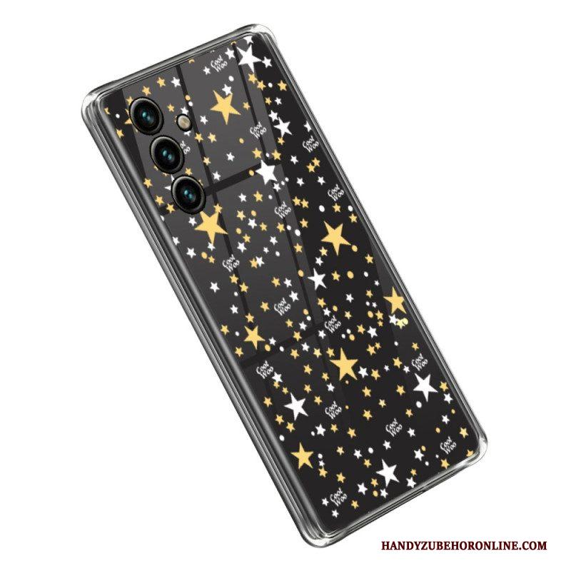 Hoesje voor Samsung Galaxy A14 / A14 5G Imitatielakleer Met Knoop