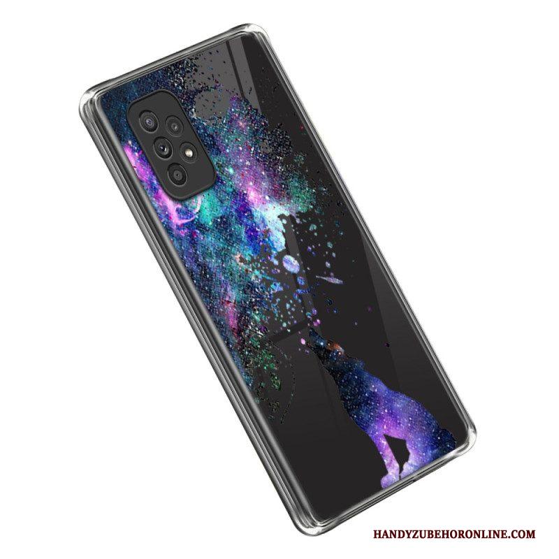 Hoesje voor Samsung Galaxy A53 5G Naadloze Wolven