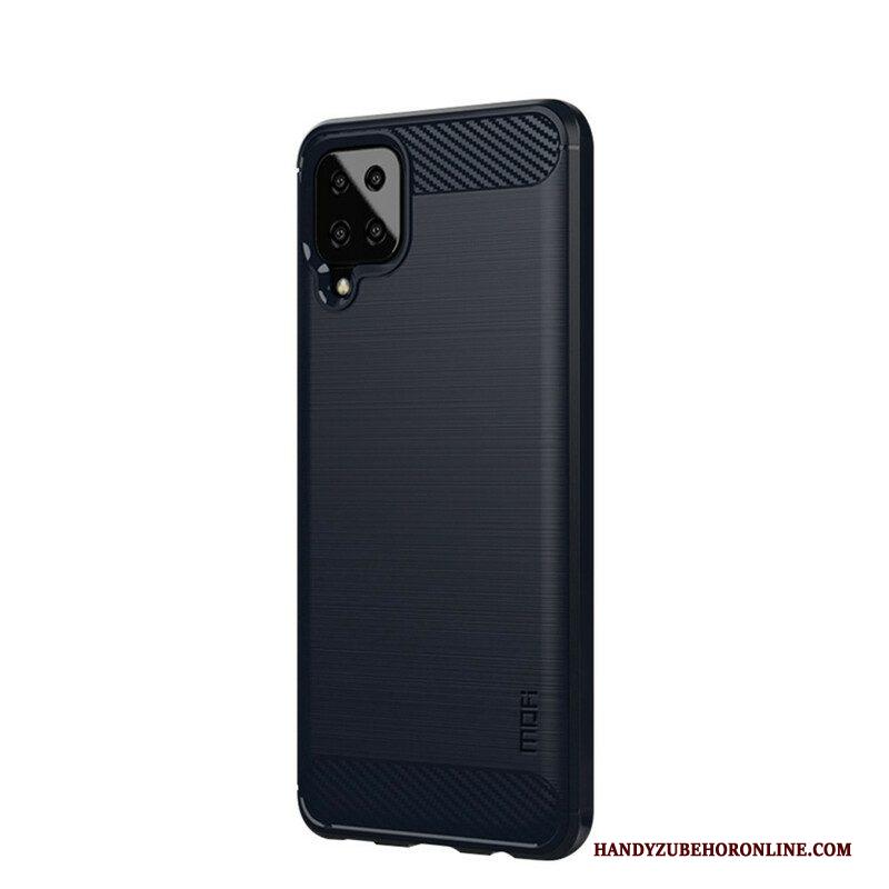 Hoesje voor Samsung Galaxy M12 / A12 Mofi Geborsteld Koolstofvezel