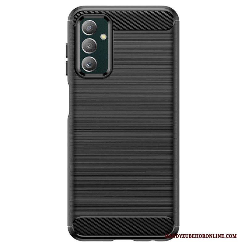 Hoesje voor Samsung Galaxy M13 Geborstelde Koolstofvezel