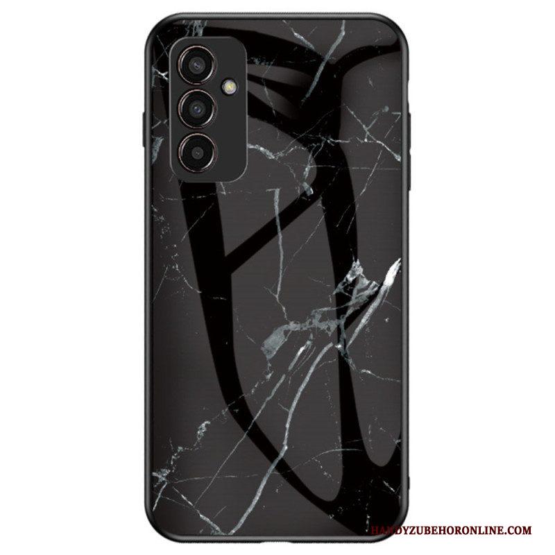 Hoesje voor Samsung Galaxy M13 Marmer Gehard Glas