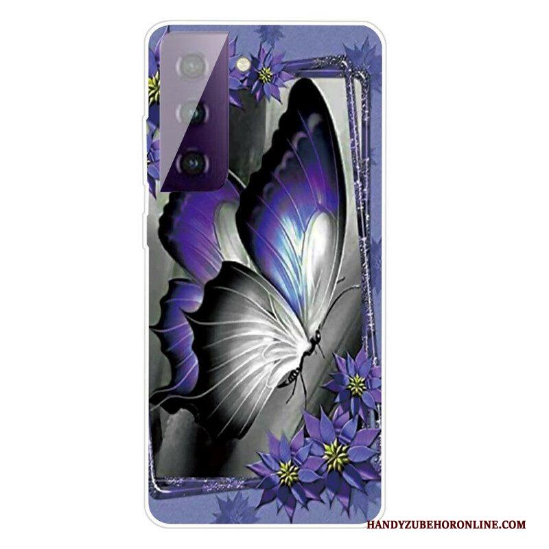 Hoesje voor Samsung Galaxy S21 FE Vlinders Vlinders