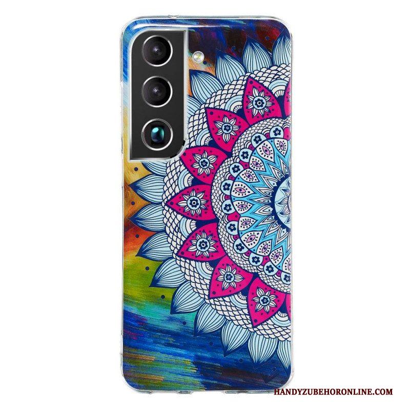 Hoesje voor Samsung Galaxy S22 5G Fluorescerende Bloemenserie