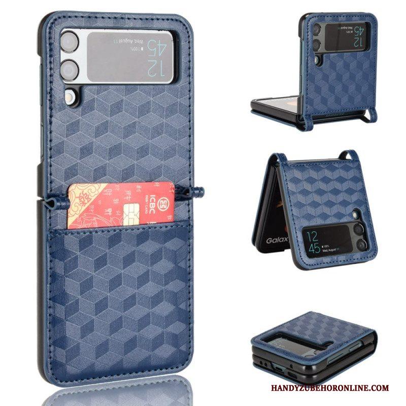 Hoesje voor Samsung Galaxy Z Flip 4 Folio-hoesje 3d Kubus