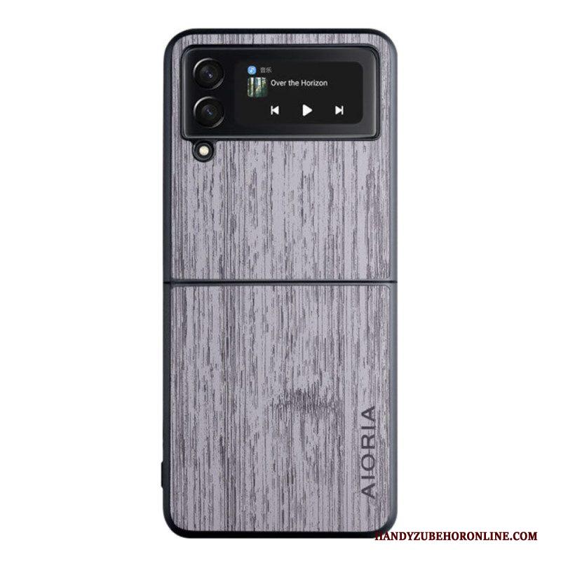 Hoesje voor Samsung Galaxy Z Flip 4 Folio-hoesje Aioria-hout