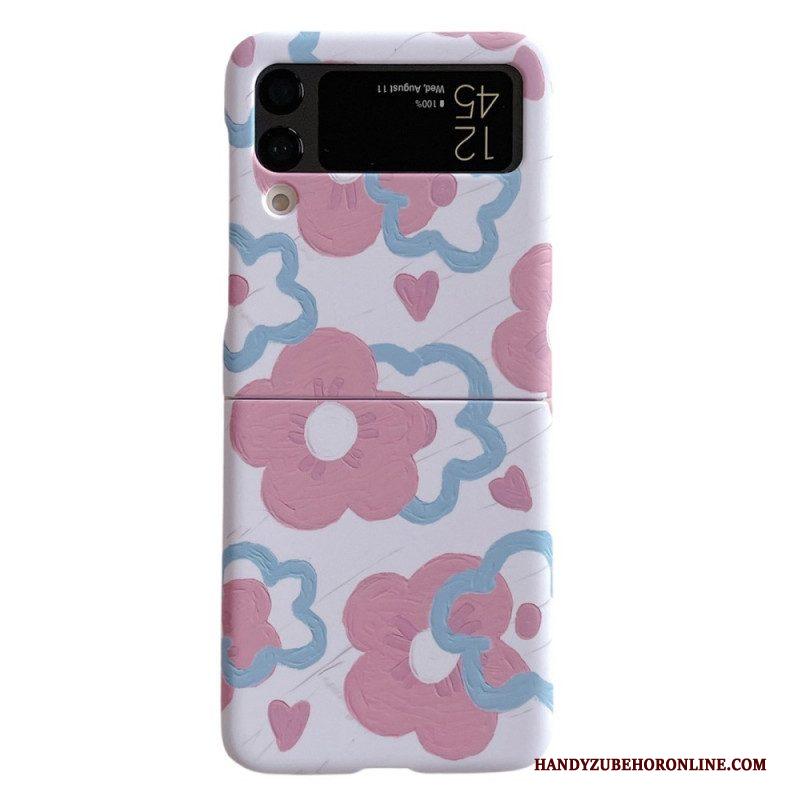 Hoesje voor Samsung Galaxy Z Flip 4 Folio-hoesje Mooie Bloemen