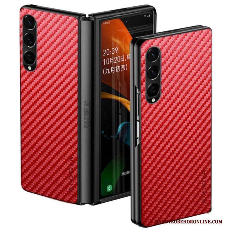 Hoesje voor Samsung Galaxy Z Fold 4 Aioria-koolstofvezel