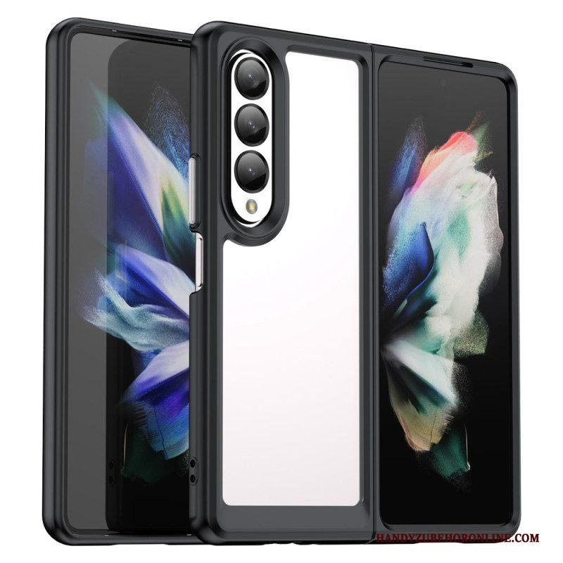 Hoesje voor Samsung Galaxy Z Fold 4 Kunststof Kleur