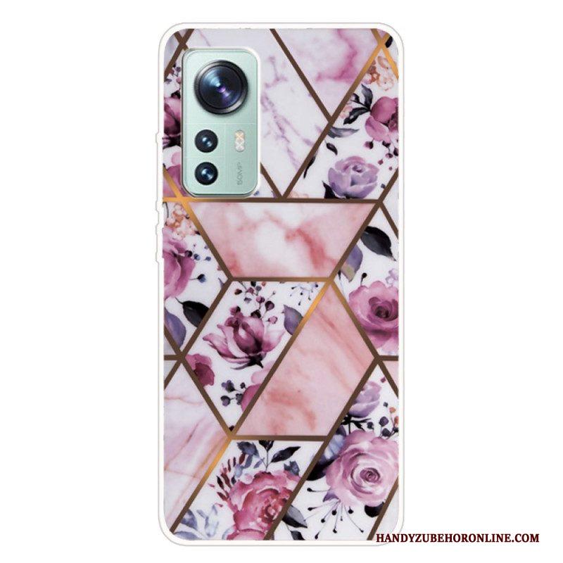 Hoesje voor Xiaomi 12 / 12X Siliconen Marmeren Geometrie