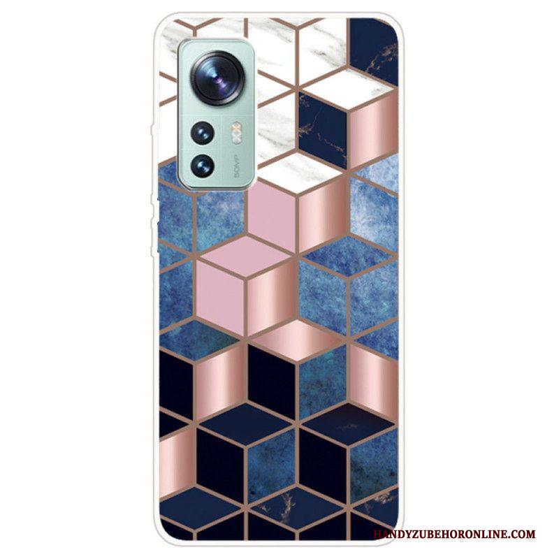 Hoesje voor Xiaomi 12 / 12X Weiger Geometrisch Marmer