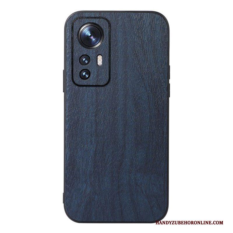 Hoesje voor Xiaomi 12 Pro Stijl Leer Houteffect