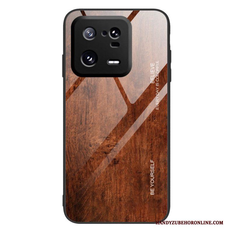 Hoesje voor Xiaomi 13 Pro Houtdesign Gehard Glas