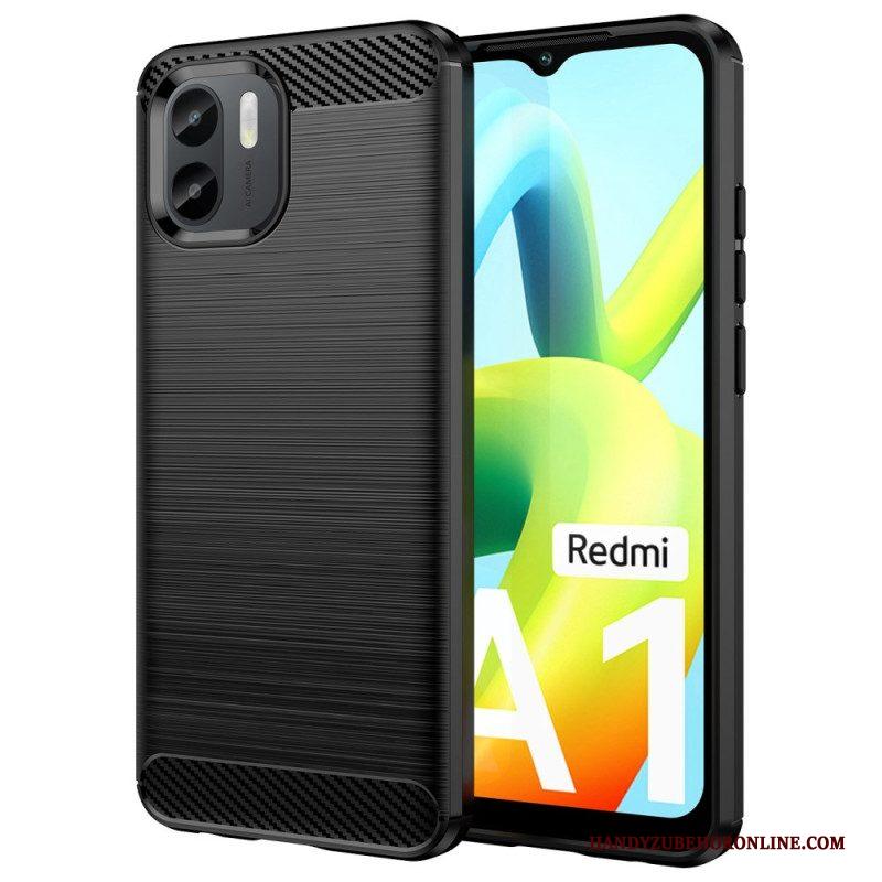 Hoesje voor Xiaomi Redmi A1 Geborstelde Koolstofvezel