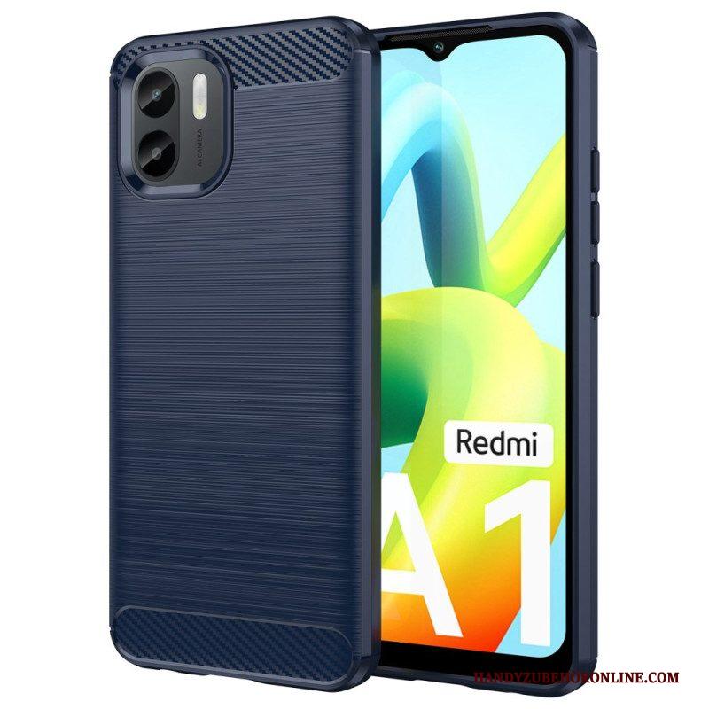 Hoesje voor Xiaomi Redmi A1 Geborstelde Koolstofvezel