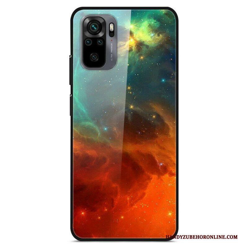 Hoesje voor Xiaomi Redmi Note 10 / 10S Premium Kleuren Gehard Glas