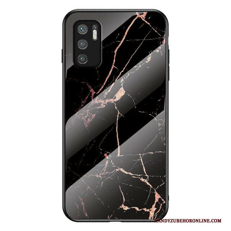 Hoesje voor Xiaomi Redmi Note 10 5G Marmeren Kleuren Gehard Glas