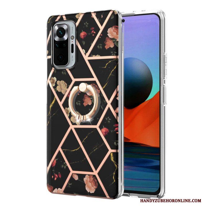 Hoesje voor Xiaomi Redmi Note 10 Pro Ringbeugel Bloemen