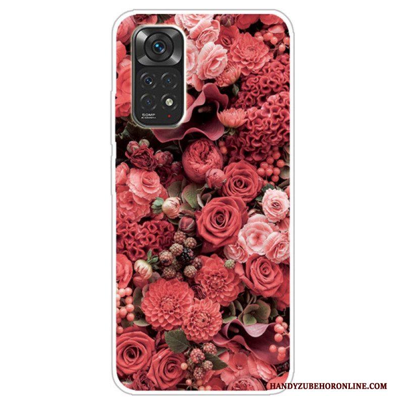 Hoesje voor Xiaomi Redmi Note 11 / 11S Intense Bloemen