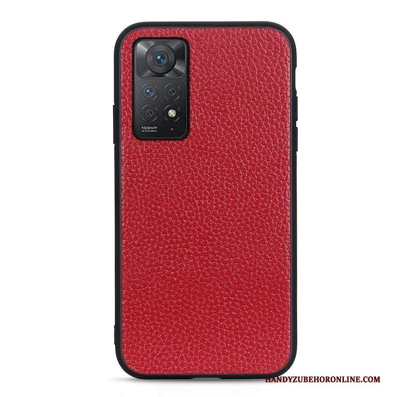 Hoesje voor Xiaomi Redmi Note 11 Pro / 11 Pro 5G Echt Litchi-leer