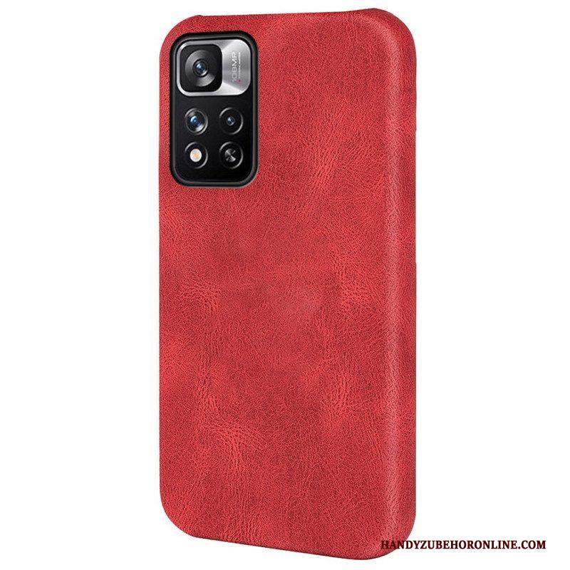 Hoesje voor Xiaomi Redmi Note 11 Pro Plus 5G Designer Leereffect