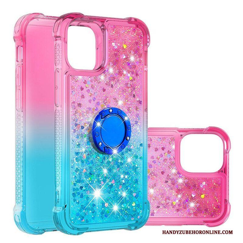 Hoesje voor iPhone 13 Mini Glitter Ringbeugel