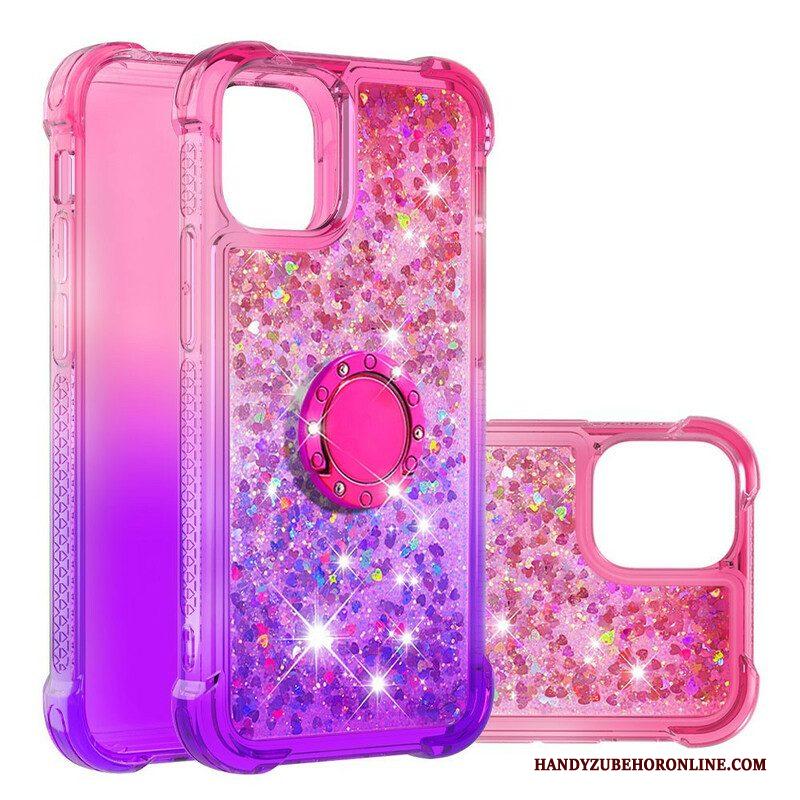 Hoesje voor iPhone 13 Mini Glitter Ringbeugel