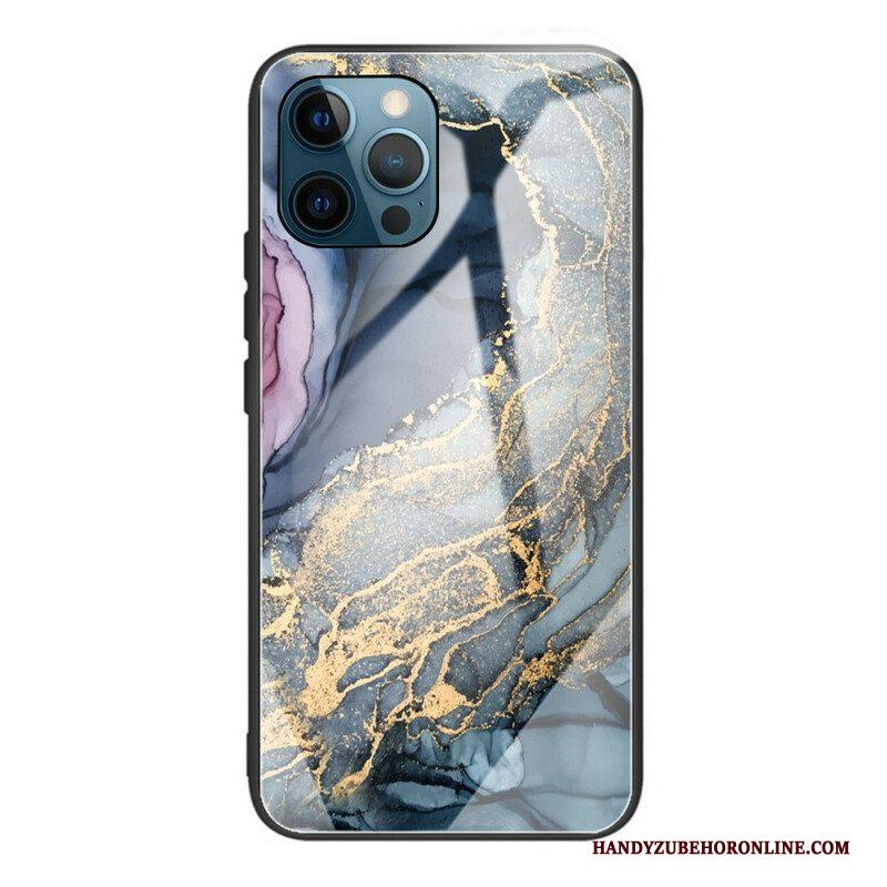 Hoesje voor iPhone 13 Pro Marmer Gehard Glas