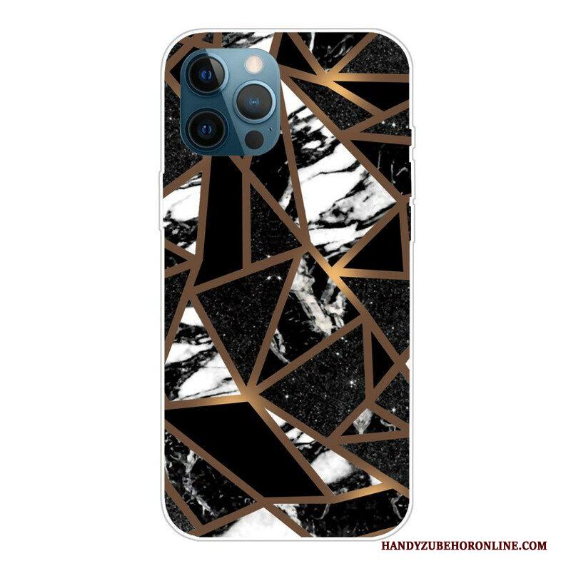 Hoesje voor iPhone 13 Pro Marmeren Geometrie