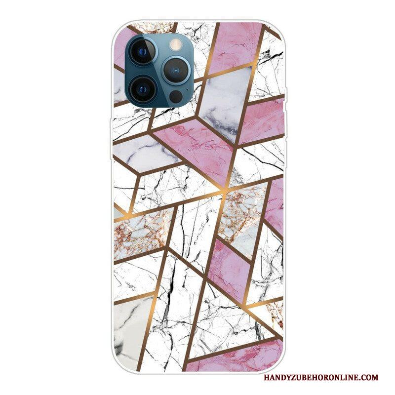 Hoesje voor iPhone 13 Pro Marmeren Geometrie