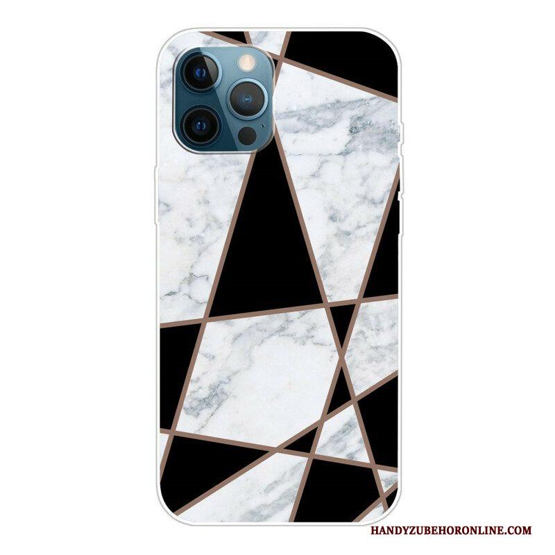 Hoesje voor iPhone 13 Pro Weiger Geometrisch Marmer