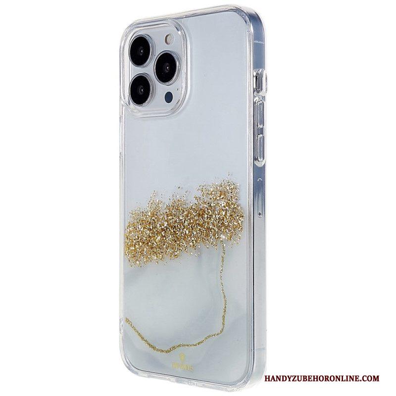 Hoesje voor iPhone 14 Pro Glitter Kunst