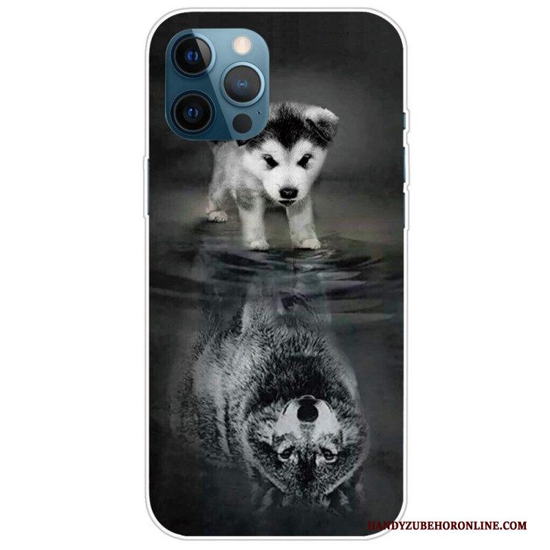 Hoesje voor iPhone 14 Pro Max Declinatie Wolf