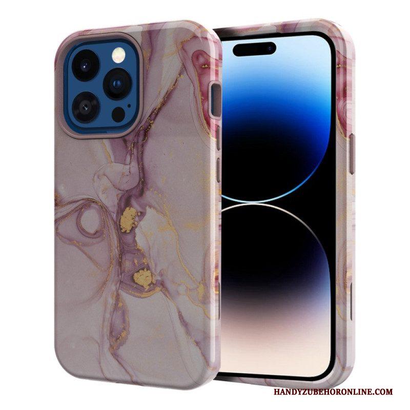 Hoesje voor iPhone 14 Pro Max Fantastisch Marmer