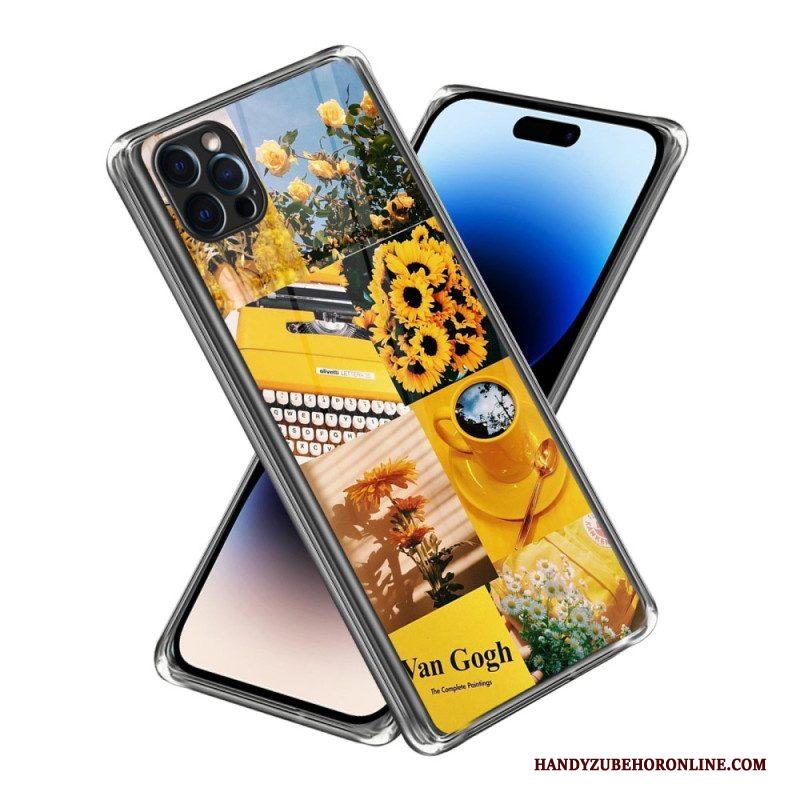 Hoesje voor iPhone 14 Pro Max Intense Zonnebloemen