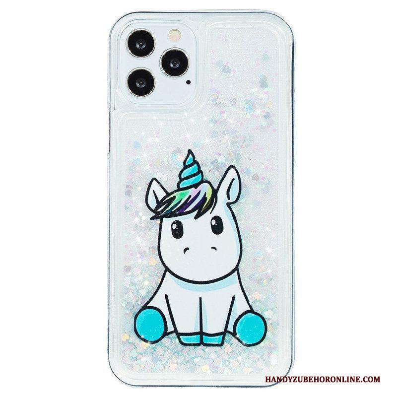 Hoesje voor iPhone 15 Pro Eenhoornglitter