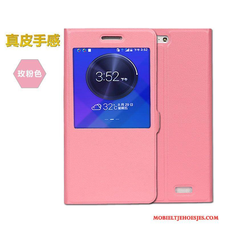 Huawei Ascend G7 Hoes Hoesje Telefoon Rood Bescherming Anti-fall Mobiele Telefoon Clamshell