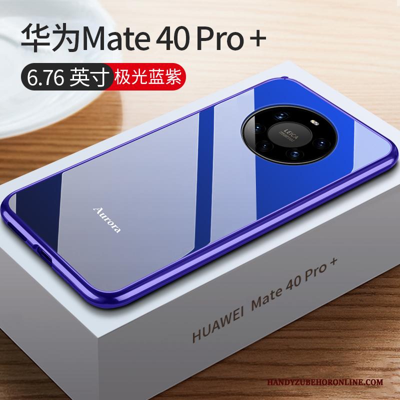 Huawei Mate 40 Pro+ Glas Hoesje Rood Nieuw Dun Telefoon Net Red