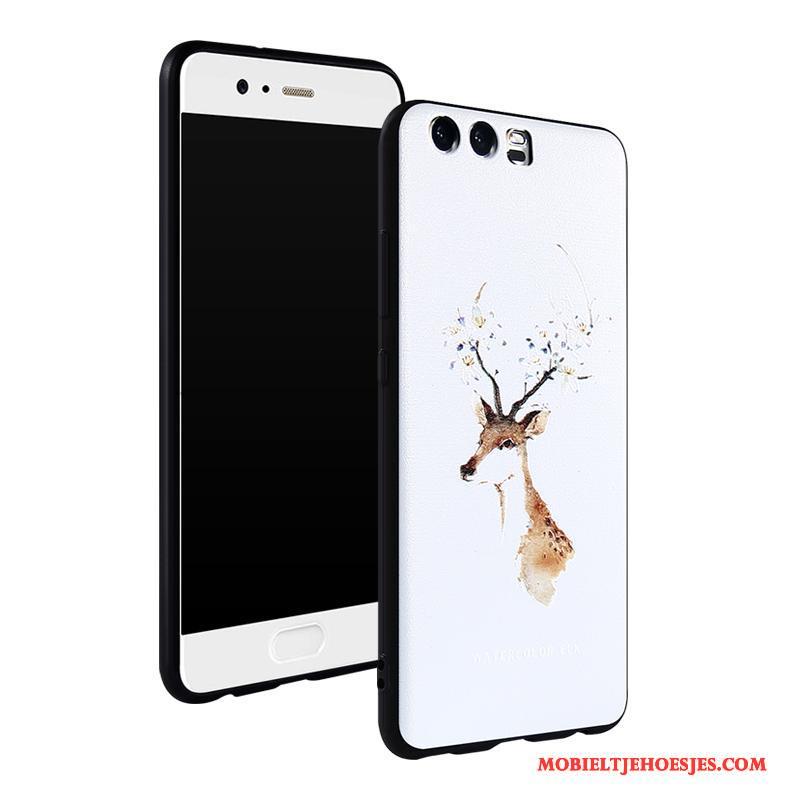 Huawei P10 All Inclusive Schrobben Zacht Hoesje Telefoon Anti-fall Scheppend Hanger