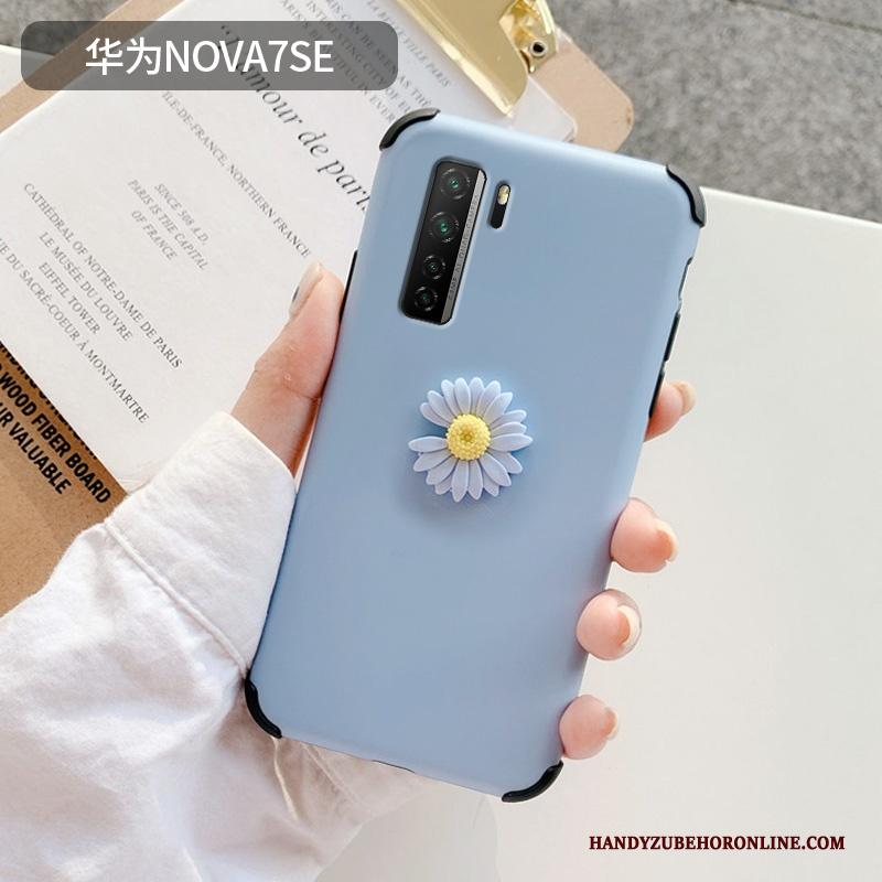 Huawei P40 Lite 5g Hoesje Telefoon Bescherming Anti-fall Madeliefjes All Inclusive Dun Roze