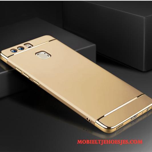 Huawei P9 Plus Hard Hoesje Telefoon Bescherming Pu All Inclusive Zilver