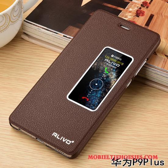 Huawei P9 Plus Hoes Hoesje Telefoon Anti-fall Clamshell All Inclusive Bescherming Leren Etui