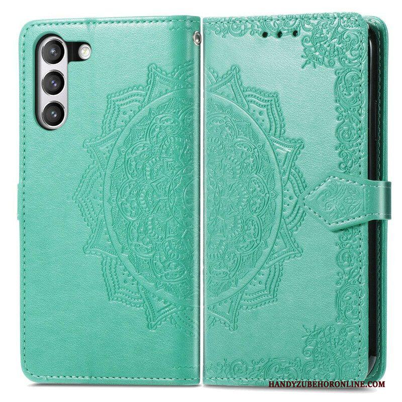 Leren Hoesje voor Samsung Galaxy S21 FE Mandala Middeleeuwen