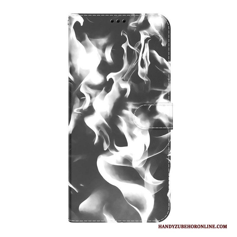 Leren Hoesje voor Samsung Galaxy S22 Ultra 5G Abstract Patroon