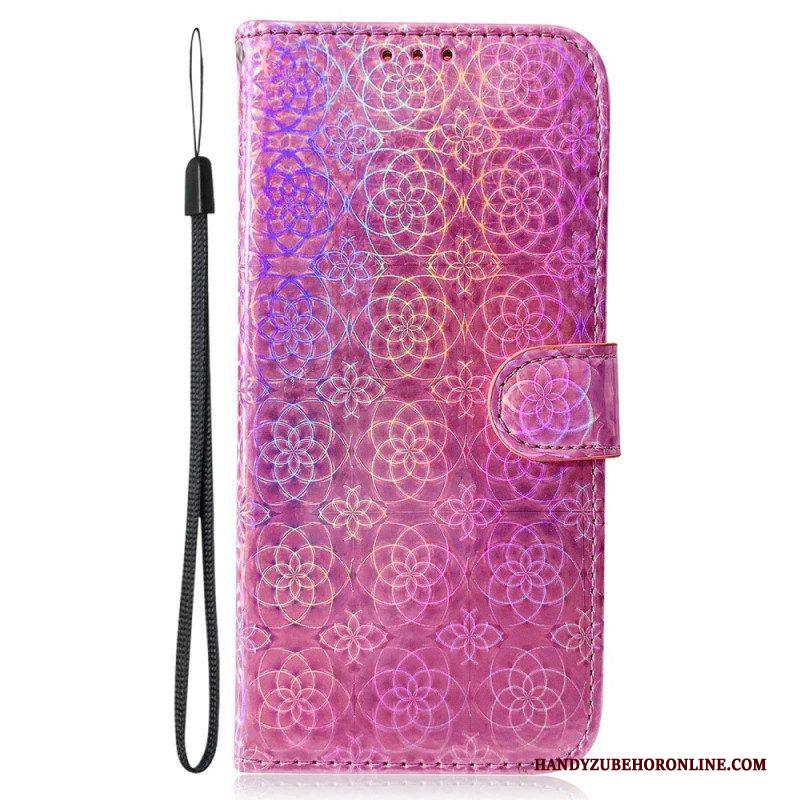 Leren Hoesje voor Samsung Galaxy S23 Plus 5G Disco-stijl