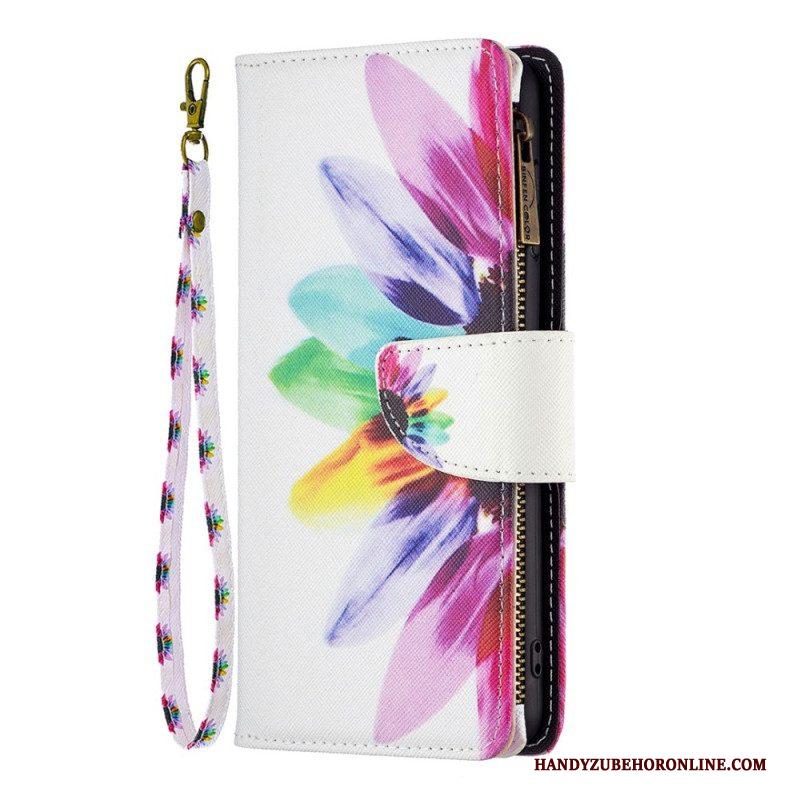 Leren Hoesje voor Samsung Galaxy S23 Ultra 5G Portemonnee Leren Bloemen Portemonnee