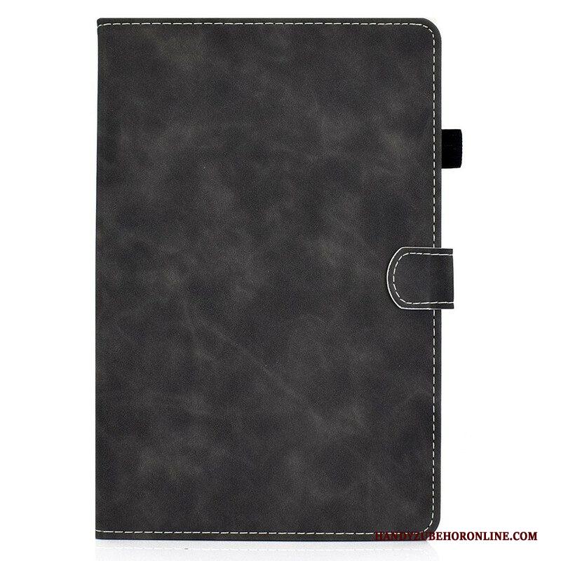 Leren Hoesje voor Samsung Galaxy Tab S8 / Tab S7 Vintage Design Leereffect