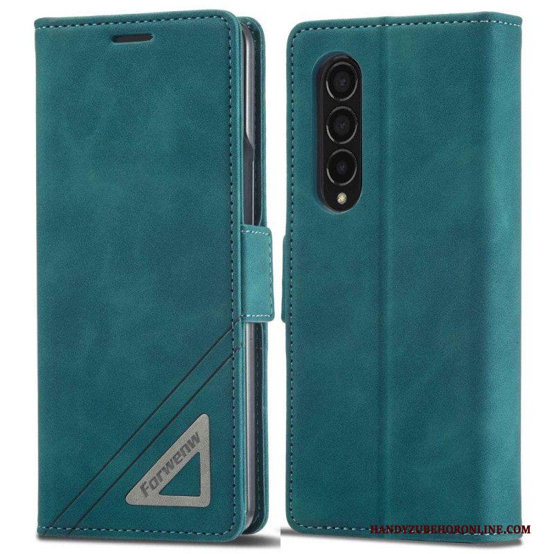 Leren Hoesje voor Samsung Galaxy Z Fold 4 Forwenw F3-serie